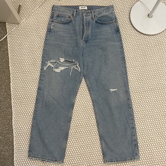 Agolde 90s cropped ankle jeans echo - Picture 2 of 2